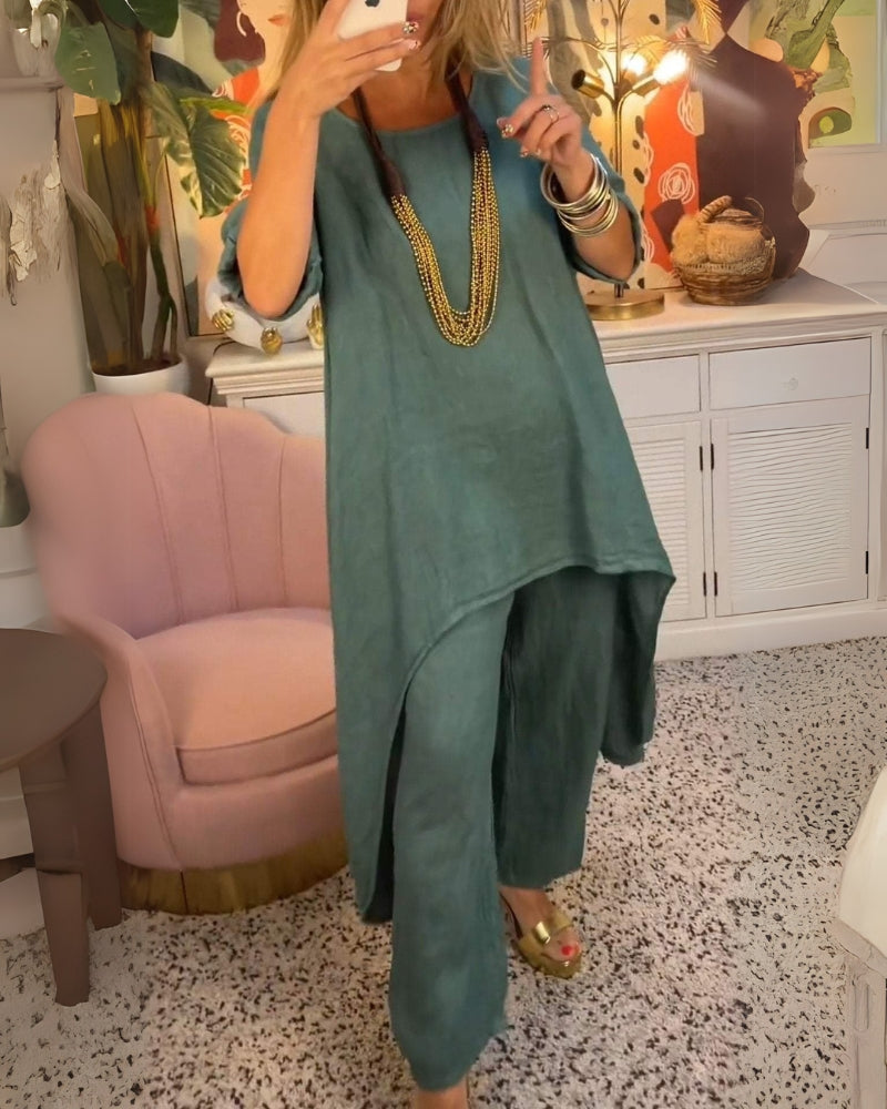 Elyra™ | Cotton Two-Piece Set