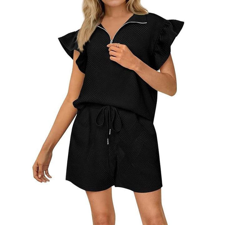 KAILANI™ – Comfy Ruffle Sleeve Summer Sweat Set