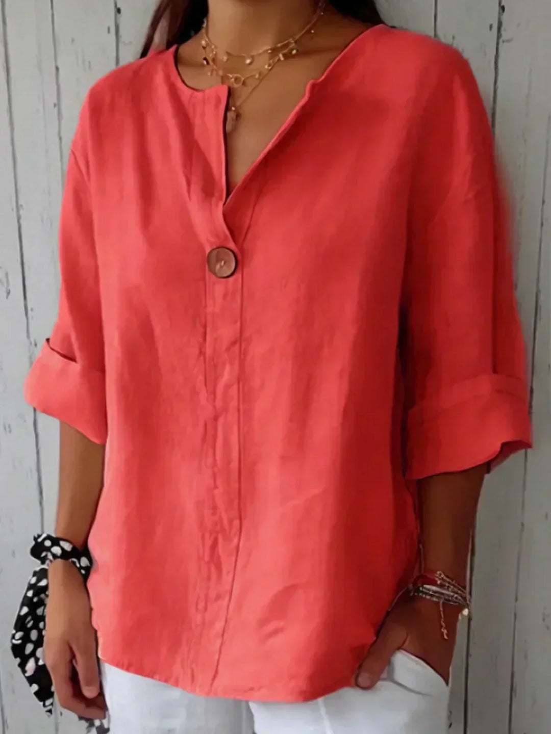 Gwen™| Casual V-Neck Blouse