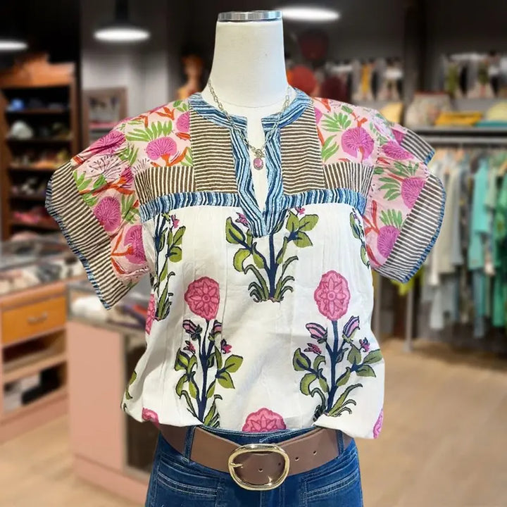 Dahlia™ | Vintage Floral Top