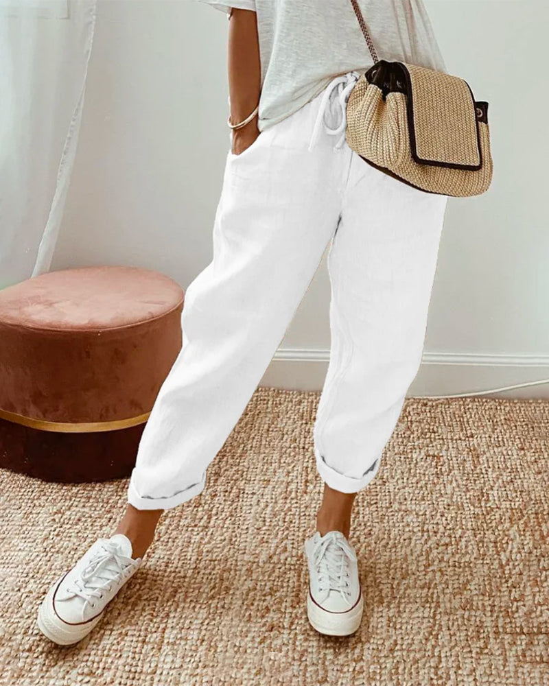 Zuleika™ | Elegant Cotton Pants
