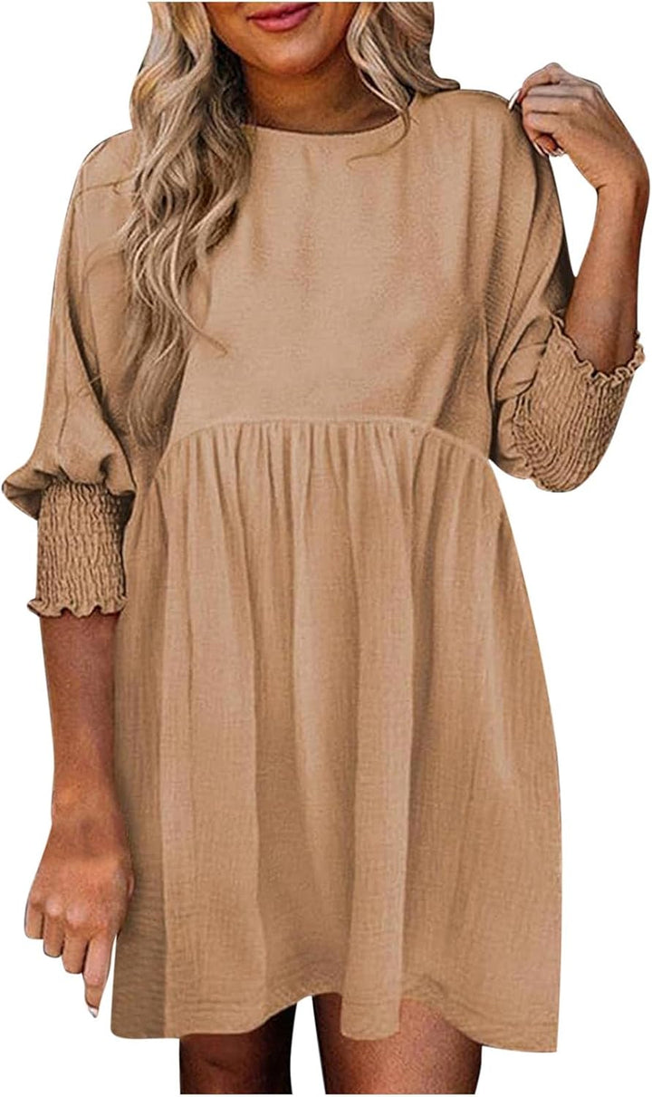 Reniva™ | Ruched Summer Day Dress