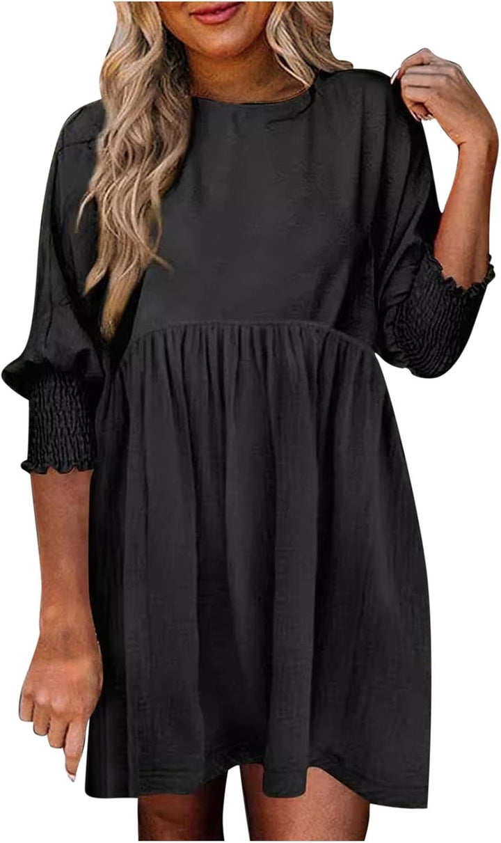 Reniva™ | Ruched Summer Day Dress