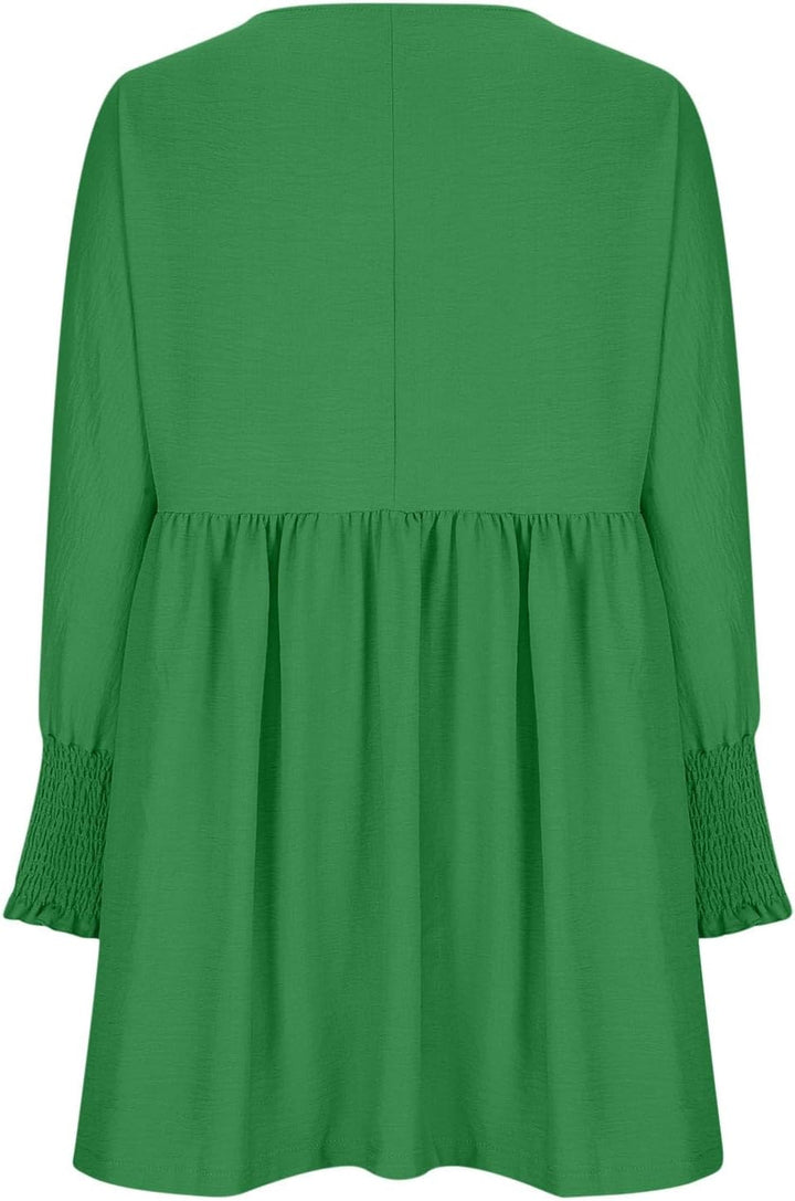 Reniva™ | Ruched Summer Day Dress