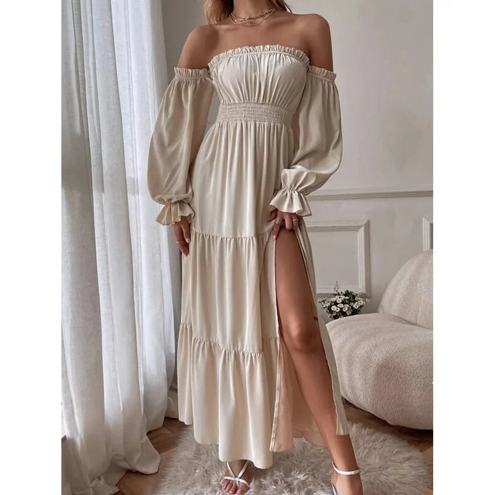 Marisse™ | High-Slit Lace Evening Dress