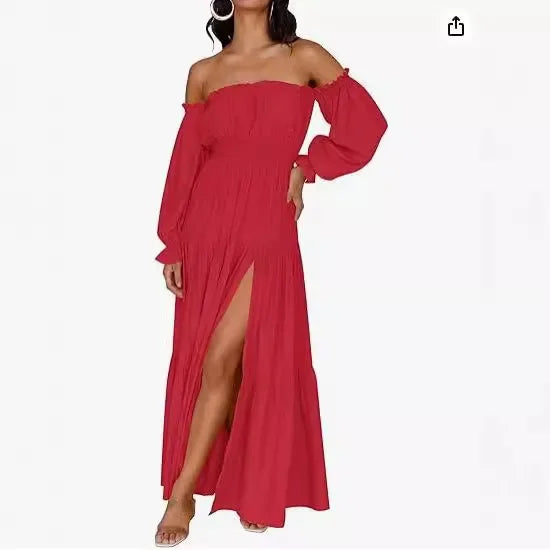 Marisse™ | High-Slit Lace Evening Dress