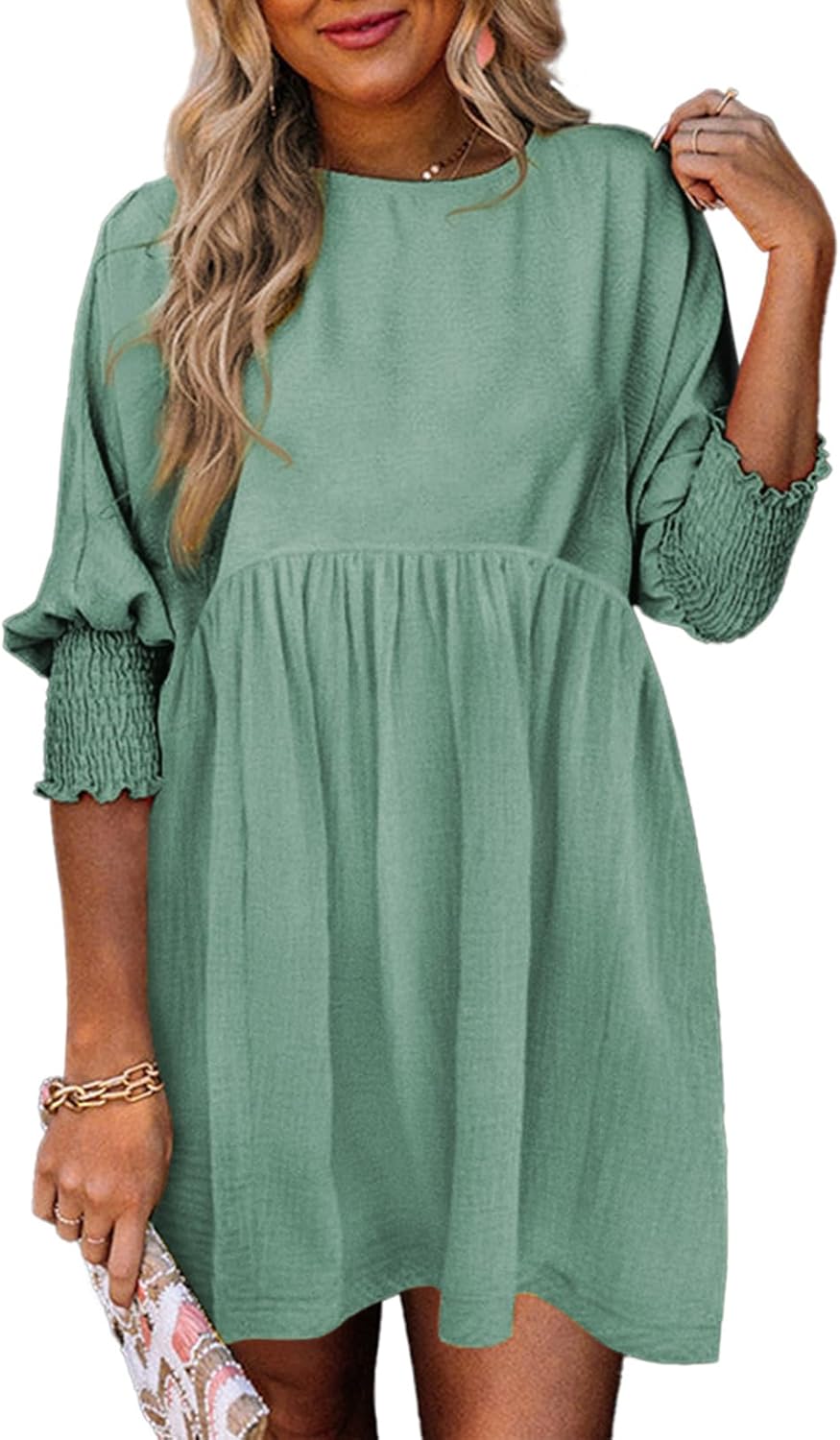 Reniva™ | Ruched Summer Day Dress