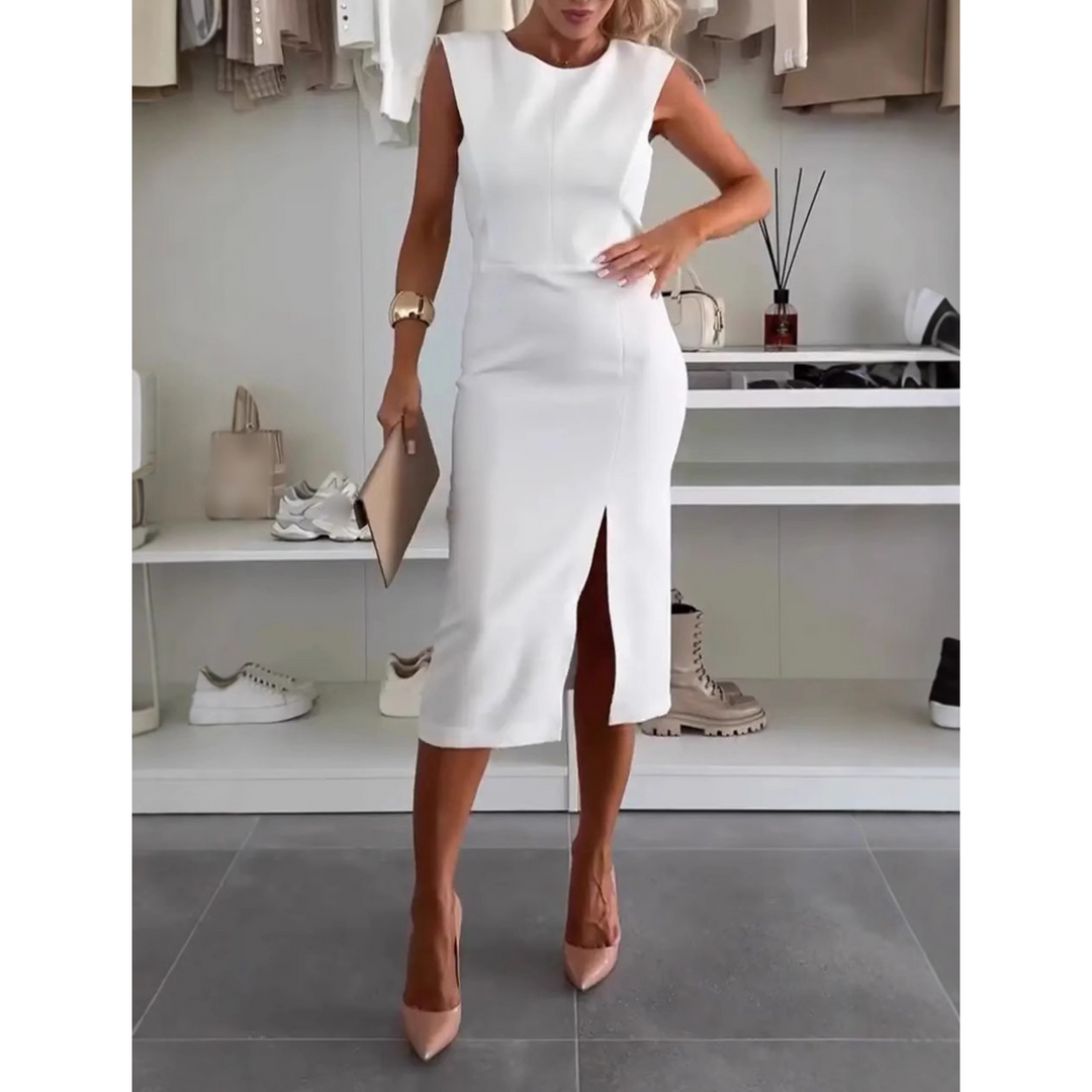 FAYLORA™ | FlowCharm Slit Dress